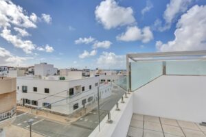 Vistas desde la azotea al pueblo de El Cotillo