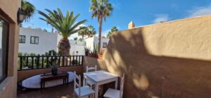 Terraza del apartamento en Oasis Dunas de Corralejo, Fuerteventura.
