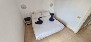 Dormitorio del apartamento en Oasis Dunas de Corralejo, Fuerteventura.