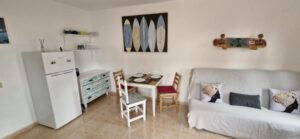Salón del apartamento en Oasis Dunas de Corralejo, Fuerteventura.