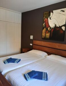 Dormitorio 3 del chalet independiente de la calle Guirre en Corralejo.