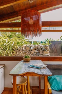 Vistas al exterior desde el ventanal de la cocina