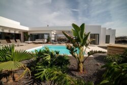 Vista principal de Villa Gaia, Lajares, Fuerteventura.